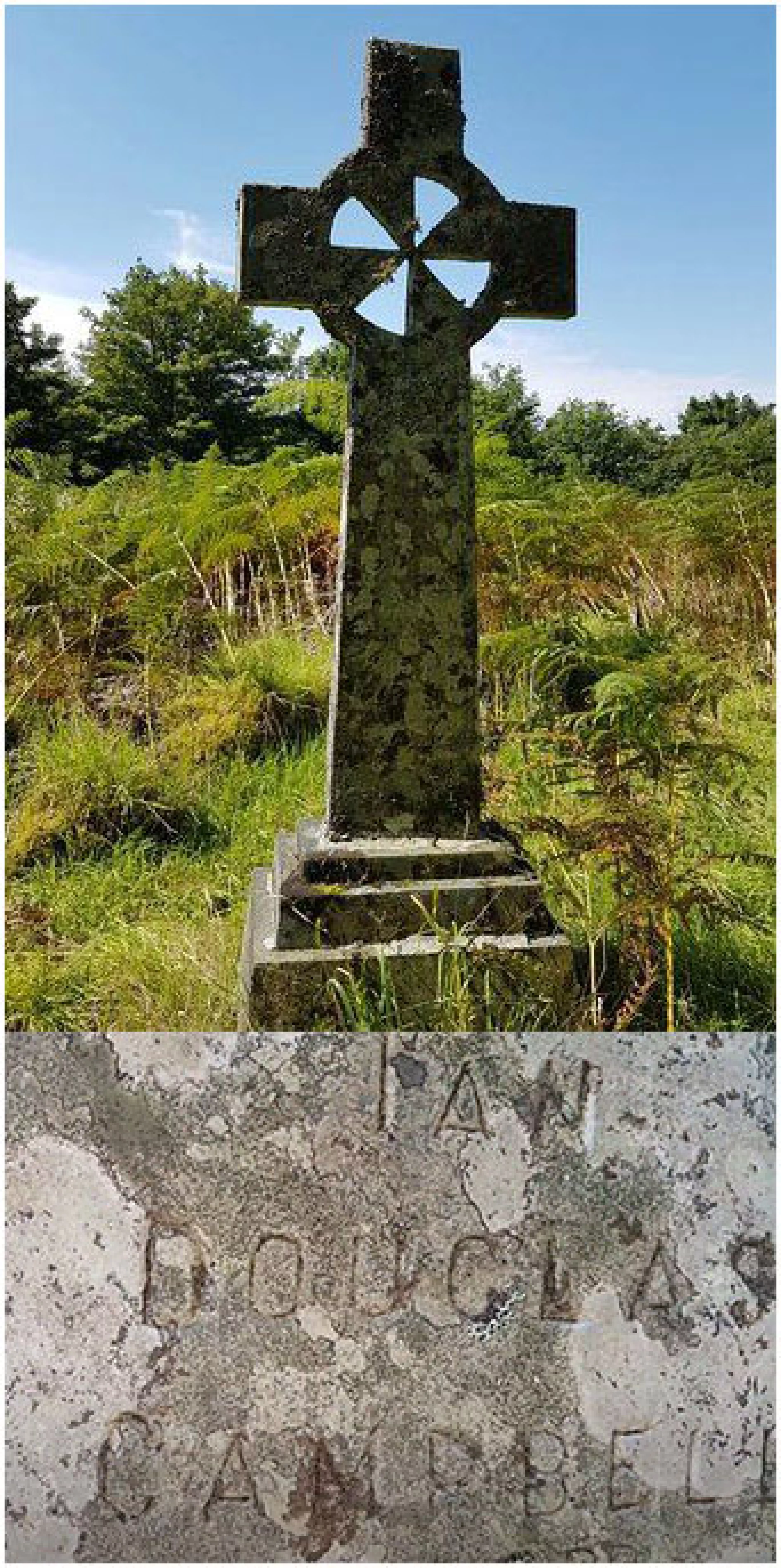 Image of 11th Duke of Argyll Grave Maker and Name Engraving