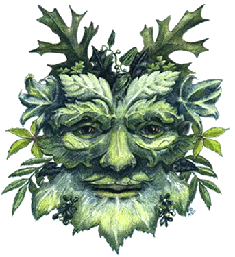 The Green Man is a legendary being primarily interpreted as a symbol of rebirth