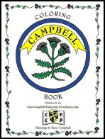 Clan Campbell Children's Coloring Book front cover Kids Page 1