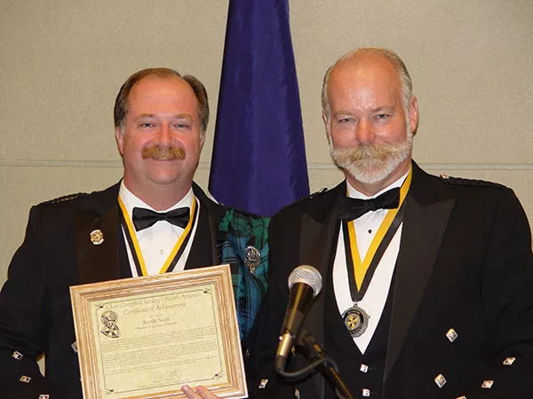 Randy Seale & Ed Cattel 2003 Clansman of the Year Award