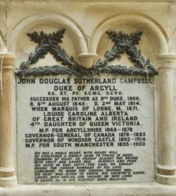 Photo John Campbell 9th Duke of Argyll Grave Marker