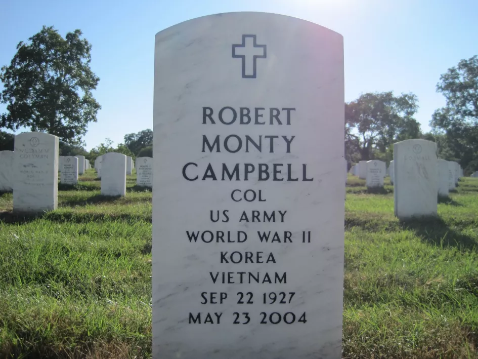 Col. Robert Monty Campbell Grave Monument